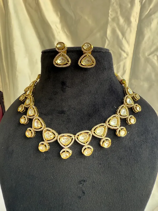 Gold_Plated_Brass_polki__Necklace_Set_With_Earrings_For_Women