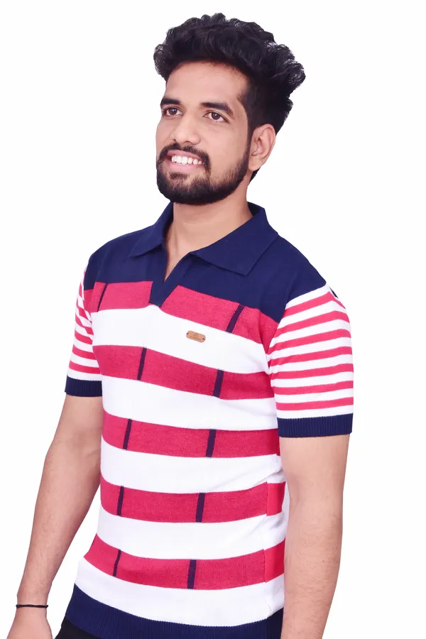 Navy_Blue_And_Pink_Cotton_Premium_And_Elegant_Polo_T-Shirt_For_Men