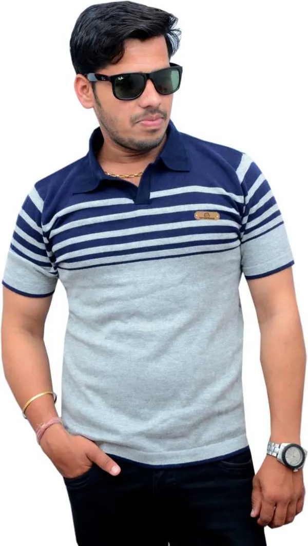 Navy_Blue_And_Grey_Cotton_Premium_And_Elegant_Polo_T-Shirt_For_Men