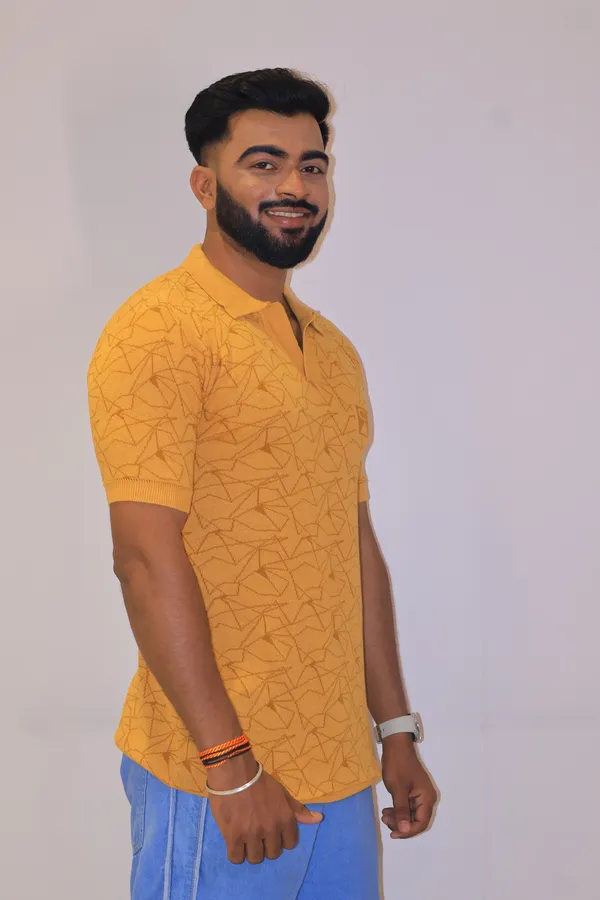 Yellow_And_Blue_Cotton_Premium_And_Elegant_T-Shirt_For_Men