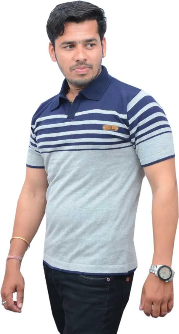 Navy_Blue_And_Grey_Cotton_Premium_And_Elegant_Polo_T-Shirt_For_Men