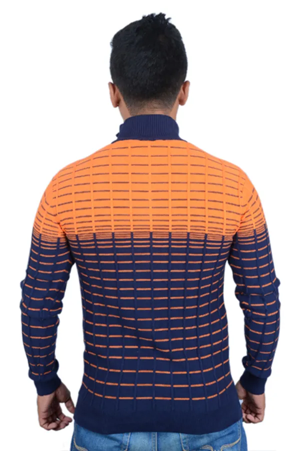 Navy_Blue_And_Orange_Wool_Blend_Premium_And_Elegant_High_Neck_Sweater_For_Men