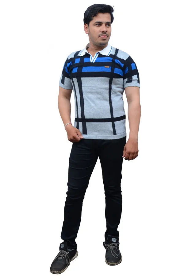 Blue_&_Grey_Cotton_Premium_And_Elegant_Polo_T-Shirt_For_Men
