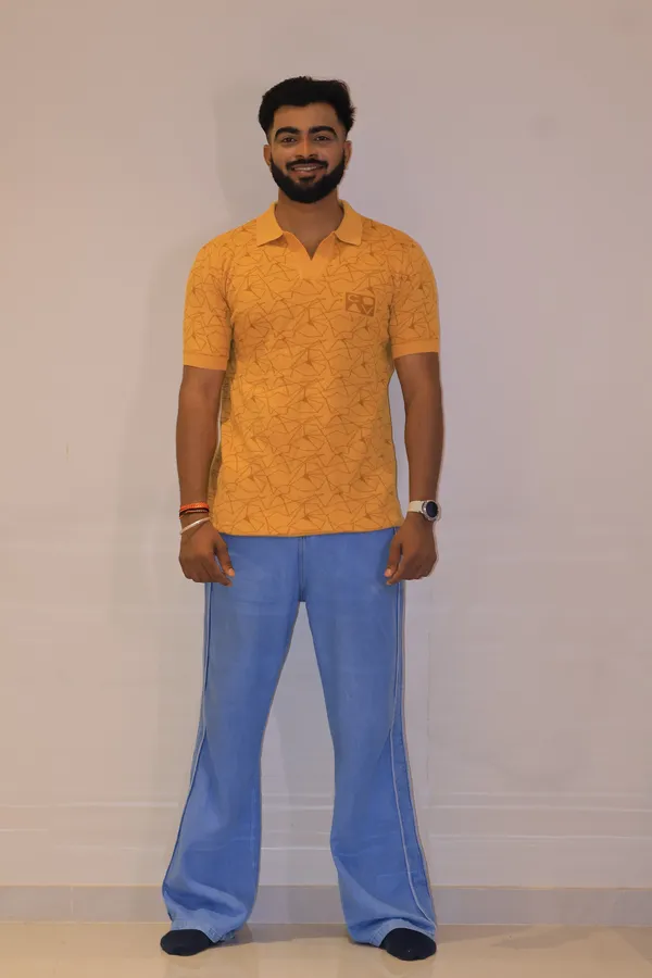 Yellow_And_Blue_Cotton_Premium_And_Elegant_T-Shirt_For_Men
