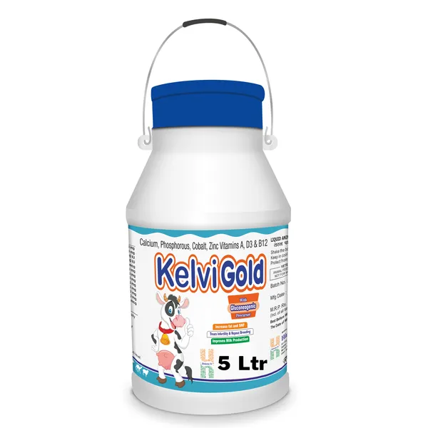 KELVIGOLD_-_Chelated_Liquid_Calcium_For_Cow/Buffalo/Sheep/Goat/Poultry/Horse/Fish/Dog/Cat/Pig
