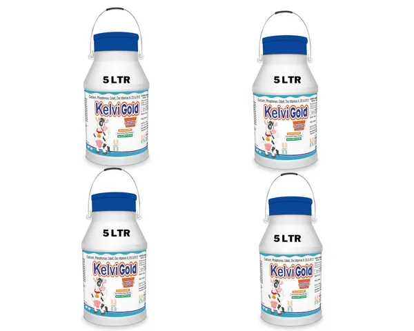 KELVIGOLD_Chelated_Liquid_Calcium_For_Cow/Buffalo/Sheep/Goat/Poultry/Horse/Fish/Dog/Cat/Pig