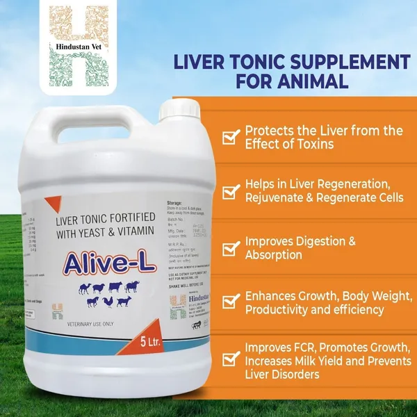 ALIVE_L_Liver_Tonic_Tified_With_Yeast_And_Vitamin_For_Cow/Buffalo/Sheep/Goat/Poultry/Horse/Fish/Dog/Cat
