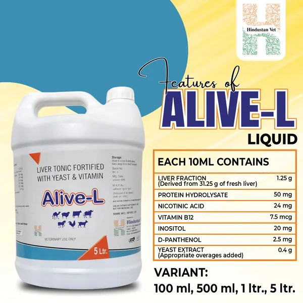 ALIVE_L_Liver_Tonic_Tified_With_Yeast_And_Vitamin_For_Cow/Buffalo/Sheep/Goat/Poultry/Horse/Fish/Dog/Cat