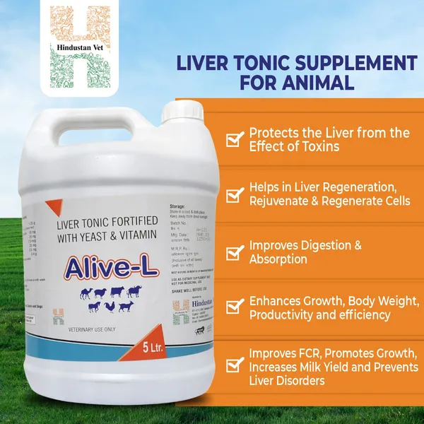ALIVE_L_Liver_Tonic_Tified_With_Yeast_And_Vitamin_For_Cow/Buffalo/Sheep/Goat/Poultry/Horse/Fish/Dog/Cat