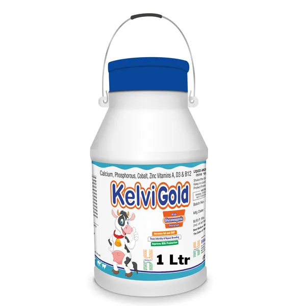 KELVIGOLD_Chelated_Liquid_Calcium_For_Cow/Buffalo/Sheep/Goat/Poultry/Horse/Fish/Dog/Cat