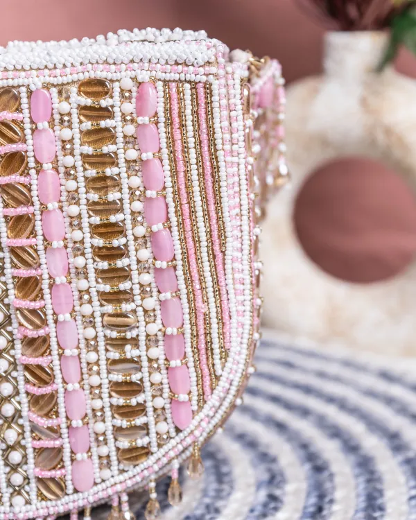 Aurela_Pastel_Pink_&_Gold_Beaded_Crescent_Clutch
