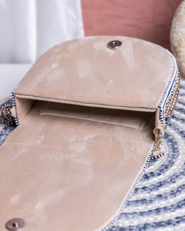 Aurela_Blue_&_Gold_Beaded_Crescent_Clutch