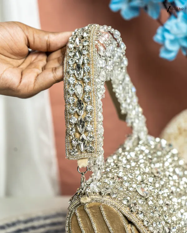 Velleso_Beige_Avara_Crystal_Embellished_Flap_Over_Bag