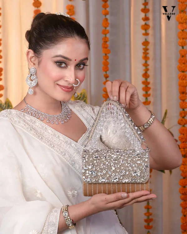 Velleso_Beige_Avara_Crystal_Embellished_Flap_Over_Bag