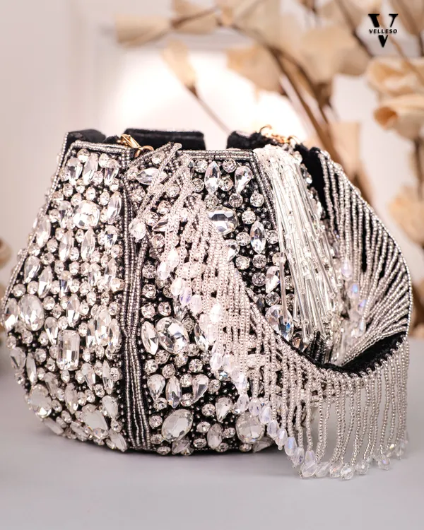Noor_Black_Crystal_Potli_–_Hand-Embellished_Velvet_Bag_with_Fringe_Handle