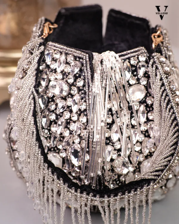 Noor_Black_Crystal_Potli_–_Hand-Embellished_Velvet_Bag_with_Fringe_Handle