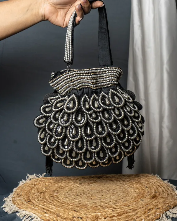 Zafrina_Black_Royale_Potli_Bag