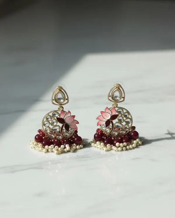 Red_Brass_Earrings_For_Women