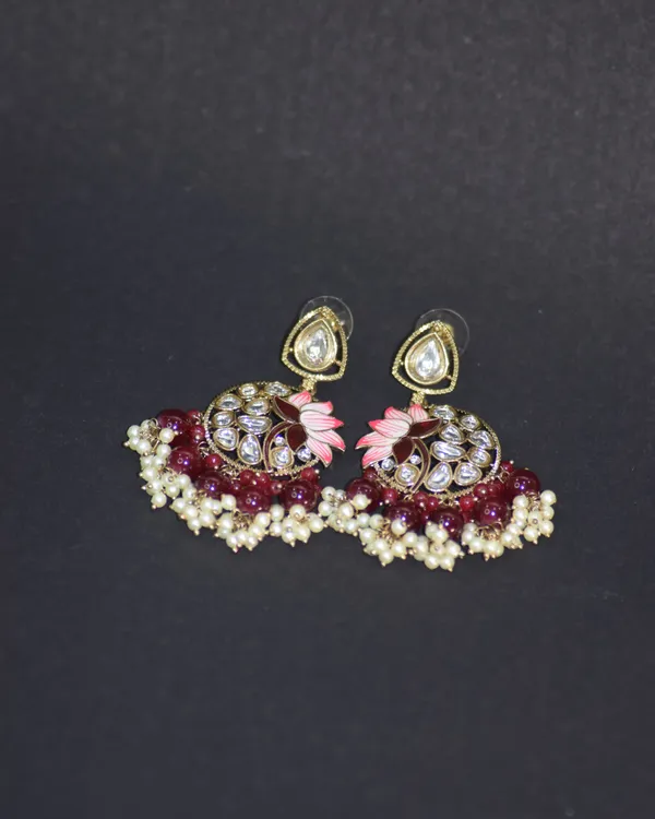 Red_Brass_Earrings_For_Women