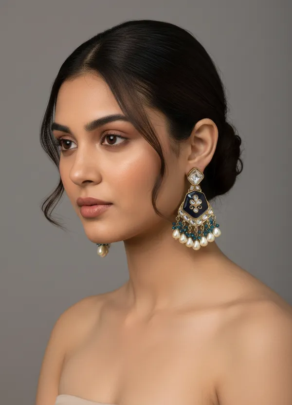 Green_Brass_Earrings_For_Women