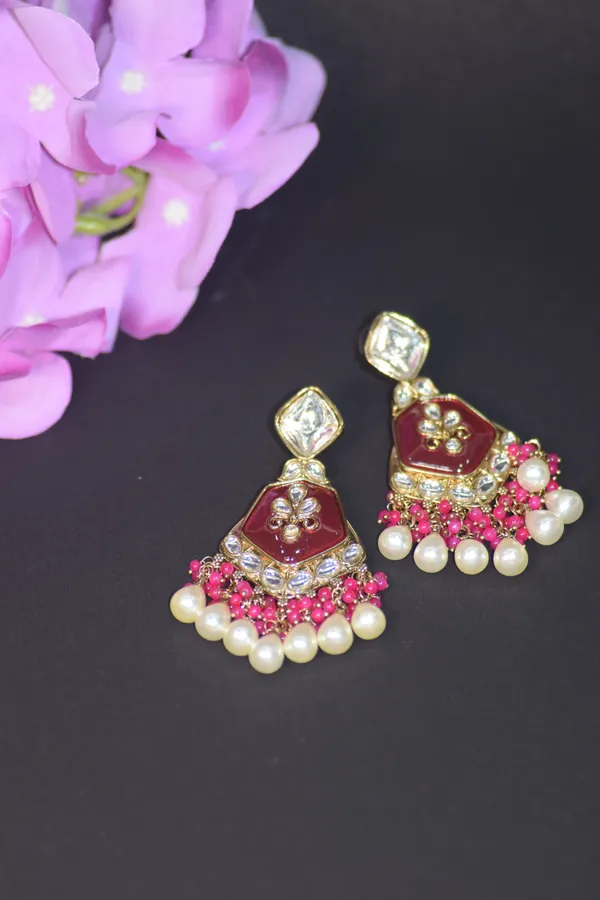 Red_Brass_Earrings_For_Women