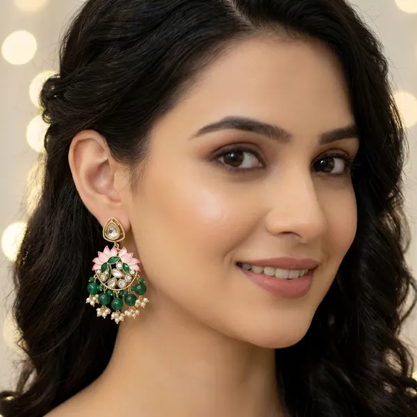 Green_Brass_Earrings_For_Women