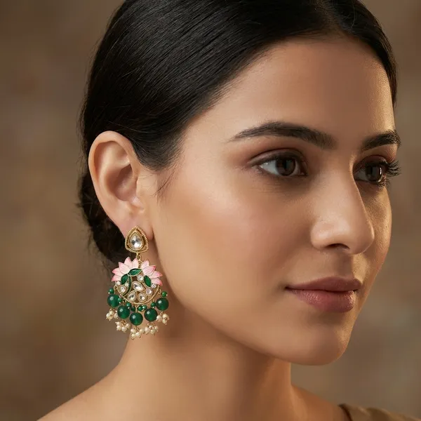 Green_Brass_Earrings_For_Women