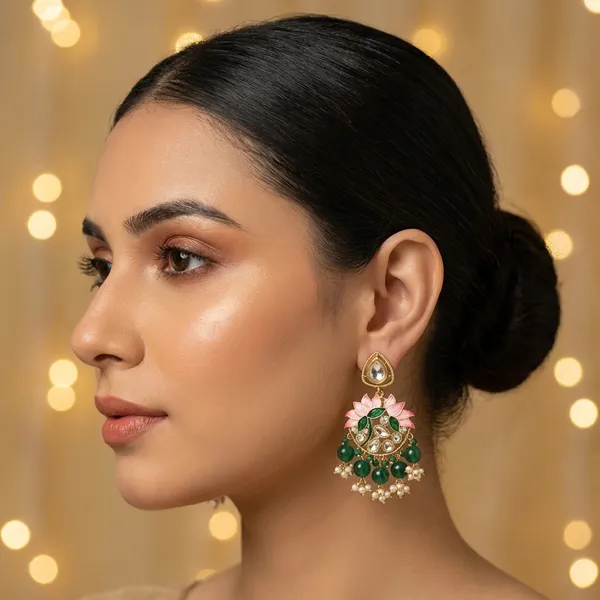 Green_Brass_Earrings_For_Women