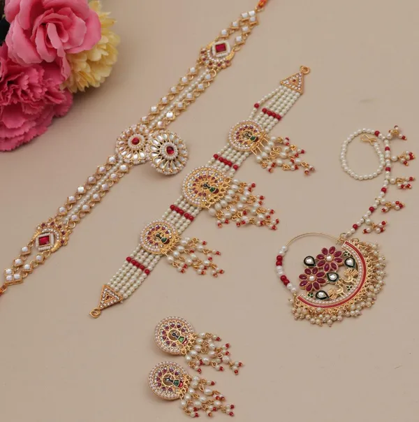 Kundan_Pearl_Red_Stones_Traditional_Bridal_Jewellery_Set