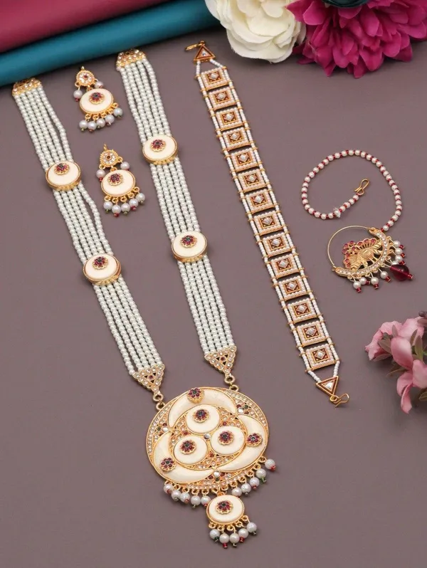 Meenakari_Pearl_Multi_Strand_Elegant_Necklace_Set_With_Matching_Earrings_And_Bangles