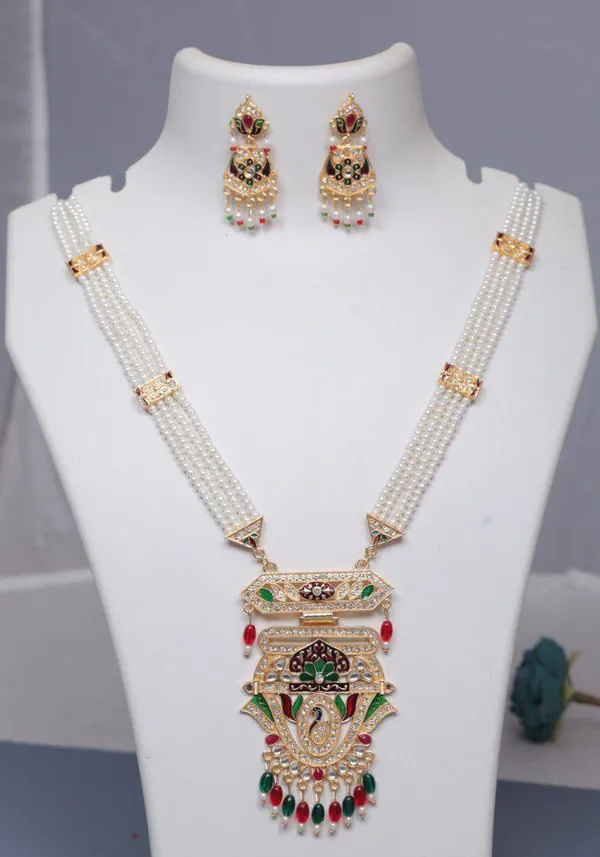 Kundan_Pearl_Meenakari_Work_Traditional_Necklace_Set