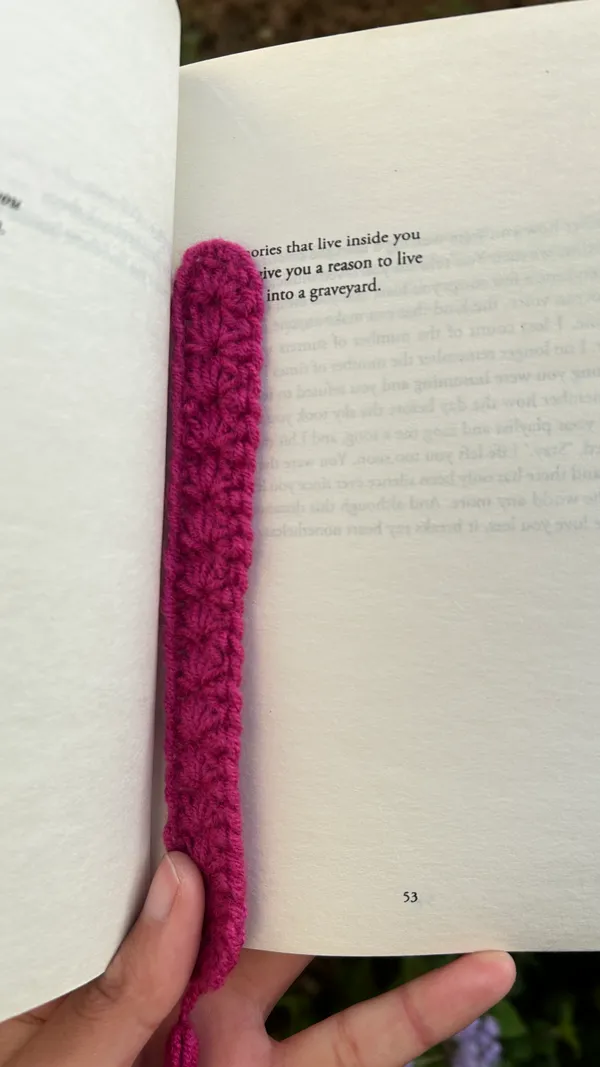 Handmade_Crochet_Bookmark_in_Magenta_Pink(Pack_of_2)