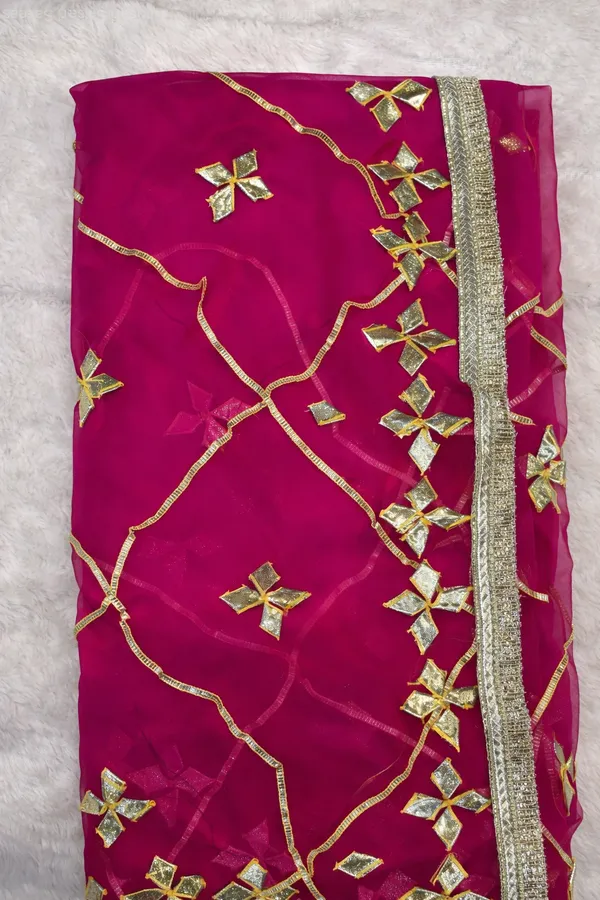 Magenta_Embroidered_Net_Saree_With_Sequin_Work_And_Embellished_Border