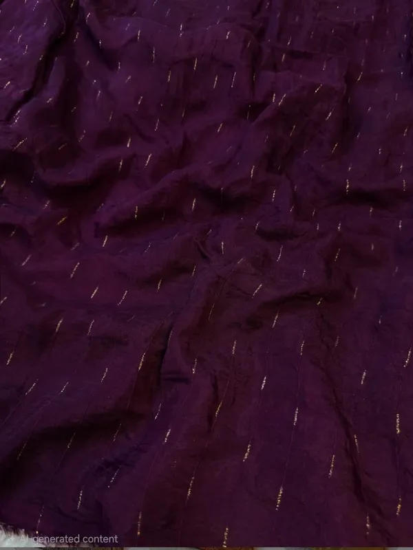 Purple_Georgette_Saree_With_Golden_Embroidery_Work_And_Border