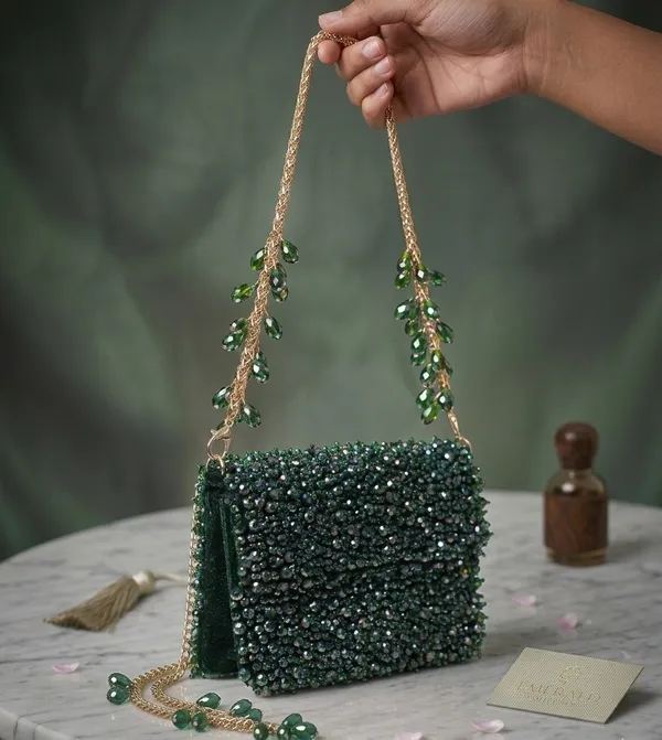 Gleam_Mini_Crystal_Embellished_Evening_Clutch_With_Beaded_Strap_For_Women