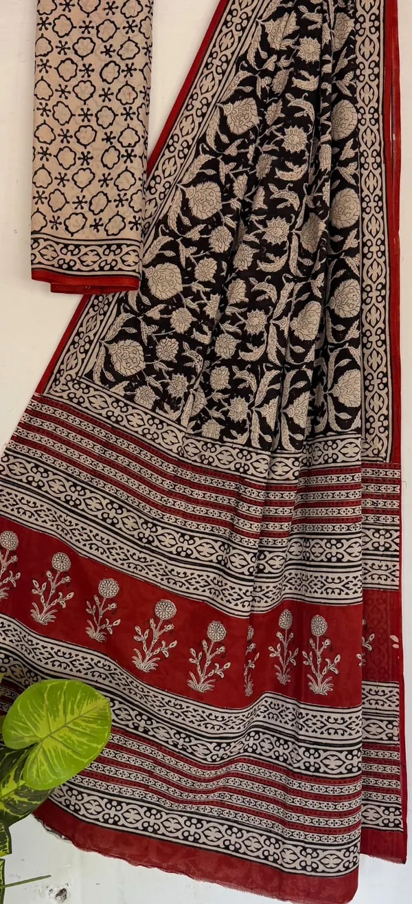 Cotton_Hand_Block_Mulmul_Saree