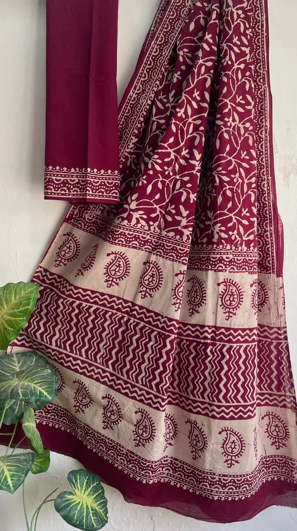 Cotton_Hand_Block_Mulmul_Saree