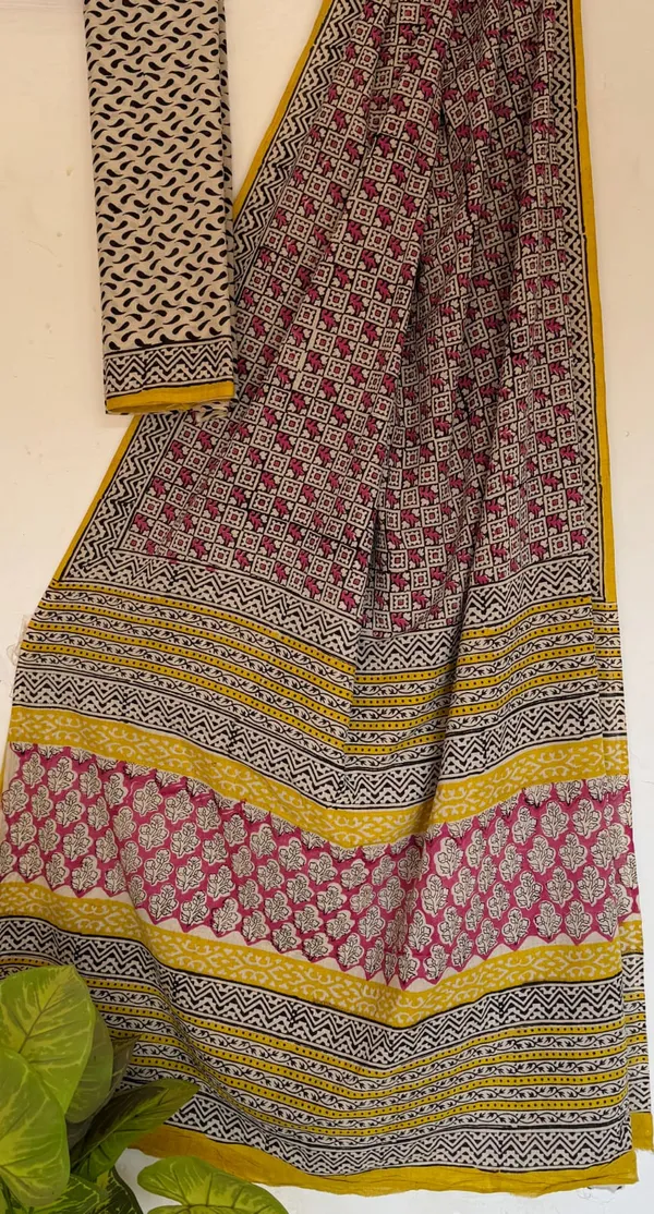 Cotton_Hand_Block_Mulmul_Saree