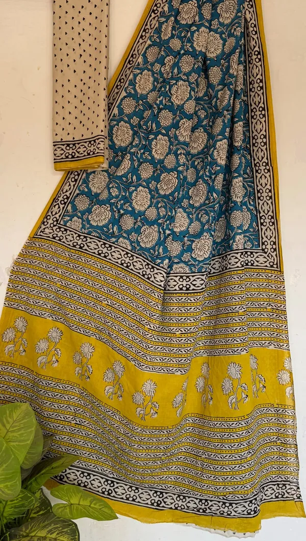 Cotton_Hand_Block_Mulmul_Saree