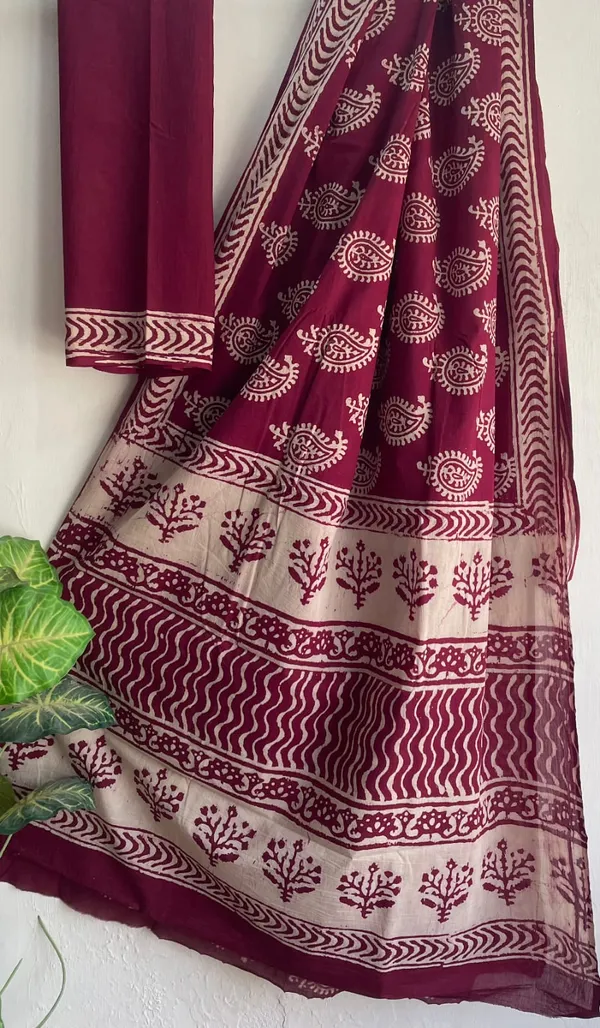 Cotton_Hand_Block_Mulmul_Saree