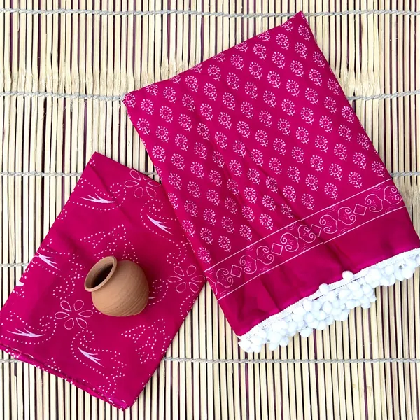 Cotton_Pompom_Saree