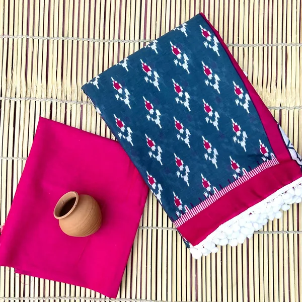 Cotton_Pompom_Saree