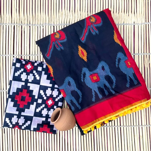 Cotton_Pompom_Saree