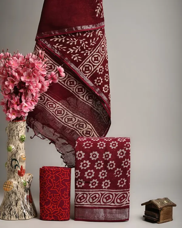 Linen_Dupatta_Dress_Material