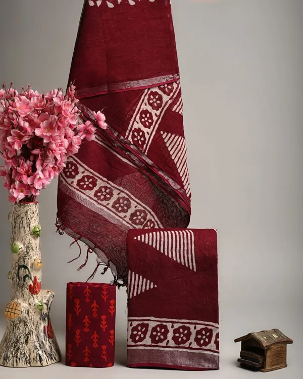 Linen_Dupatta_Dress_Material