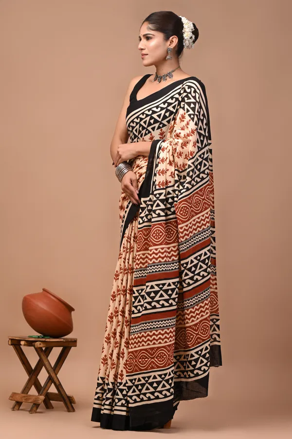 Ethnic_Printed_Saree_With_Geometric_And_Floral_Patterns