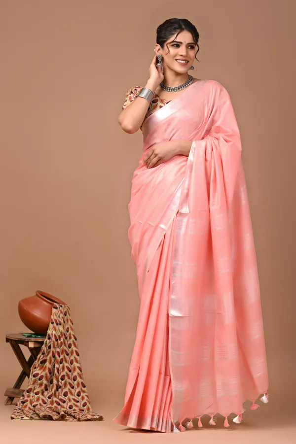 Plain_Linen_Saree