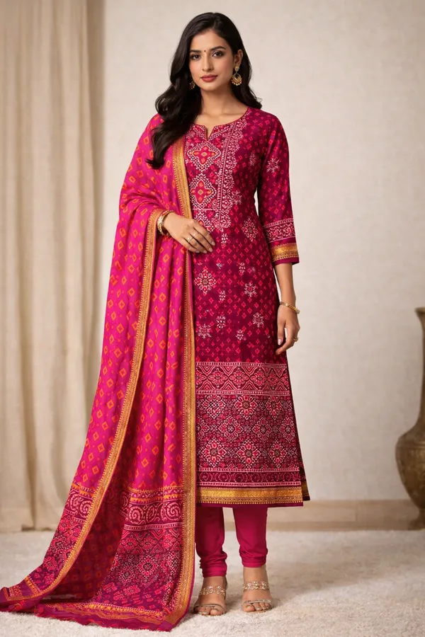 Maroon_And_Pink_Traditional__Maheshwari_Silk_Suit