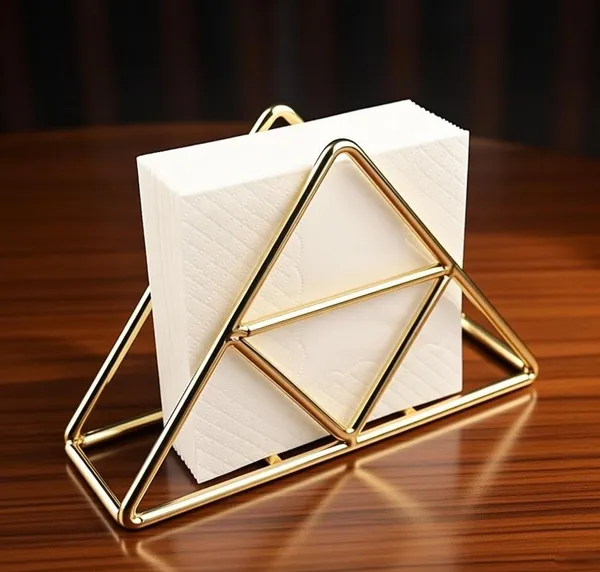 Gold_Metal_Napkin_Holder_Geometric_Triangle_Wire_Design_Table_Organiser