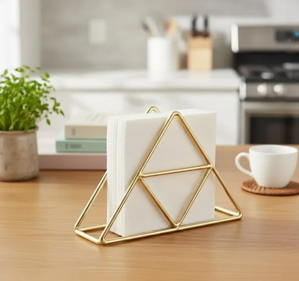 Gold_Metal_Napkin_Holder_Geometric_Triangle_Wire_Design_Table_Organiser